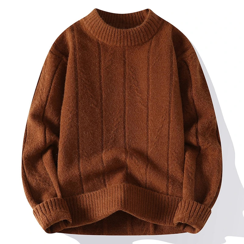 VARENO Neuer schlichter gestreifter Pullover