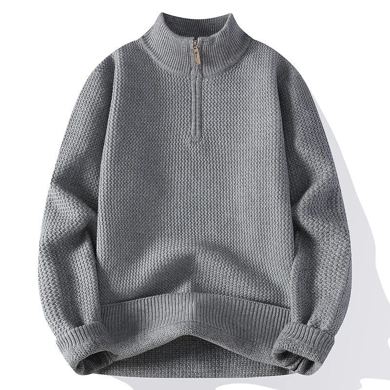 VARENO Pullover mit Reißverschluss