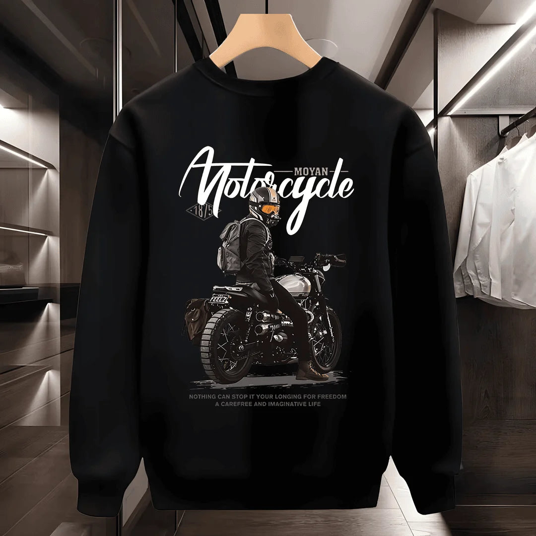VARENO Biker-Sweatshirt aus Baumwolle