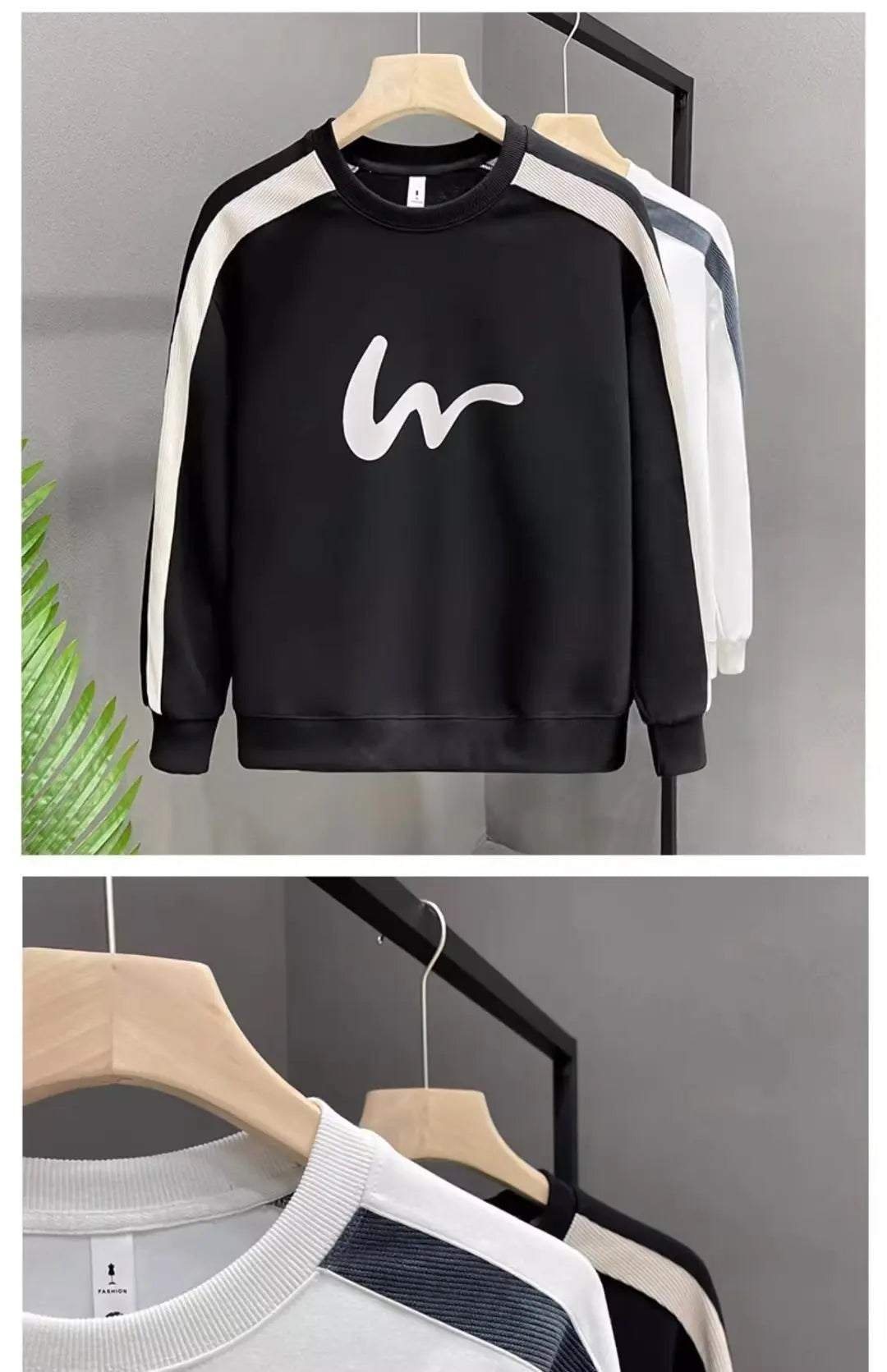 VARENO Sweatshirt aus koreanischer Baumwolle