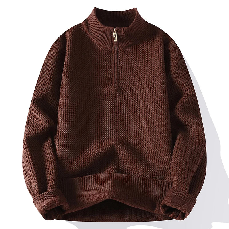 VARENO Pullover mit Reißverschluss