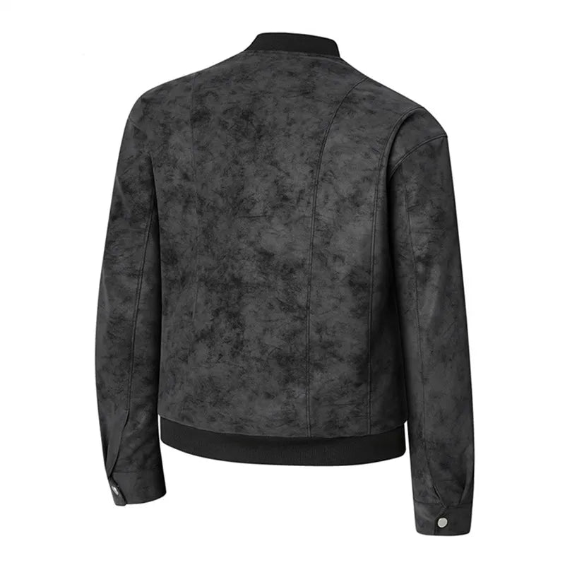 VARENO Lässige Lederjacke