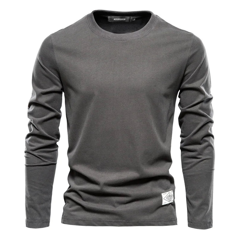 VARENO Langarm-Sweatshirt aus Baumwolle