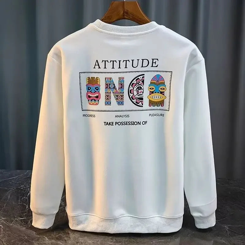 VARENO Vintage gemustertes Oversize-Sweatshirt