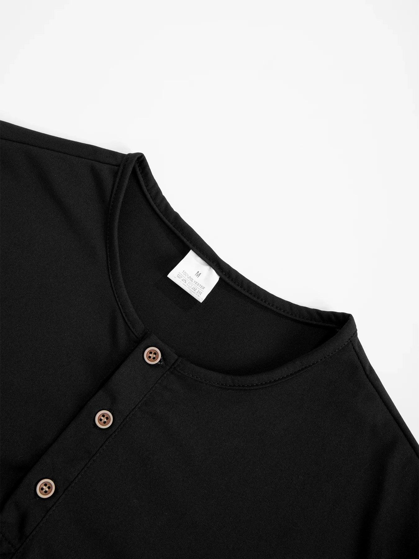 VARENO Langarm-Henley-T-Shirt