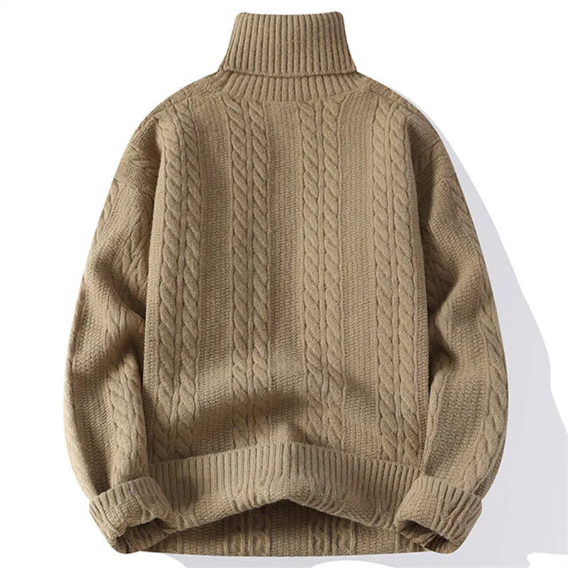 VARENO Rollkragenpullover im Vintage-Design