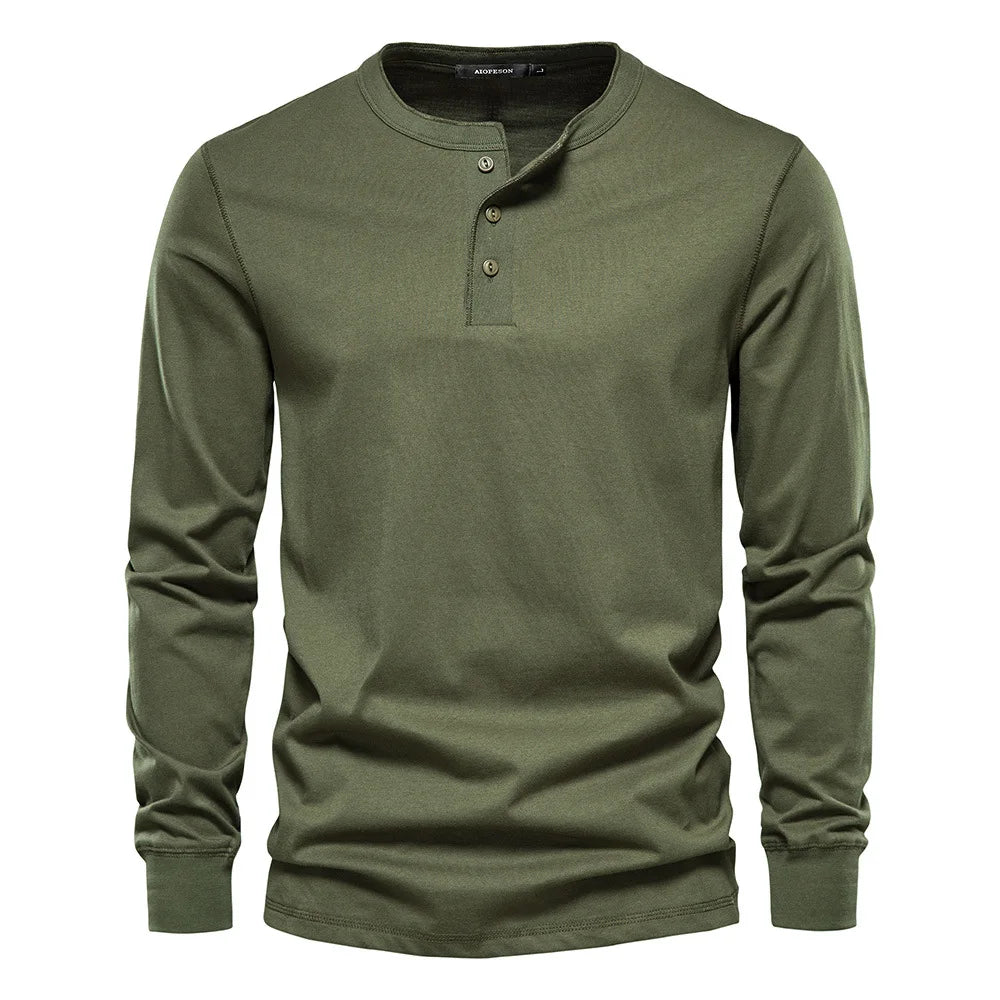 VARENO Henley-Sweatshirt