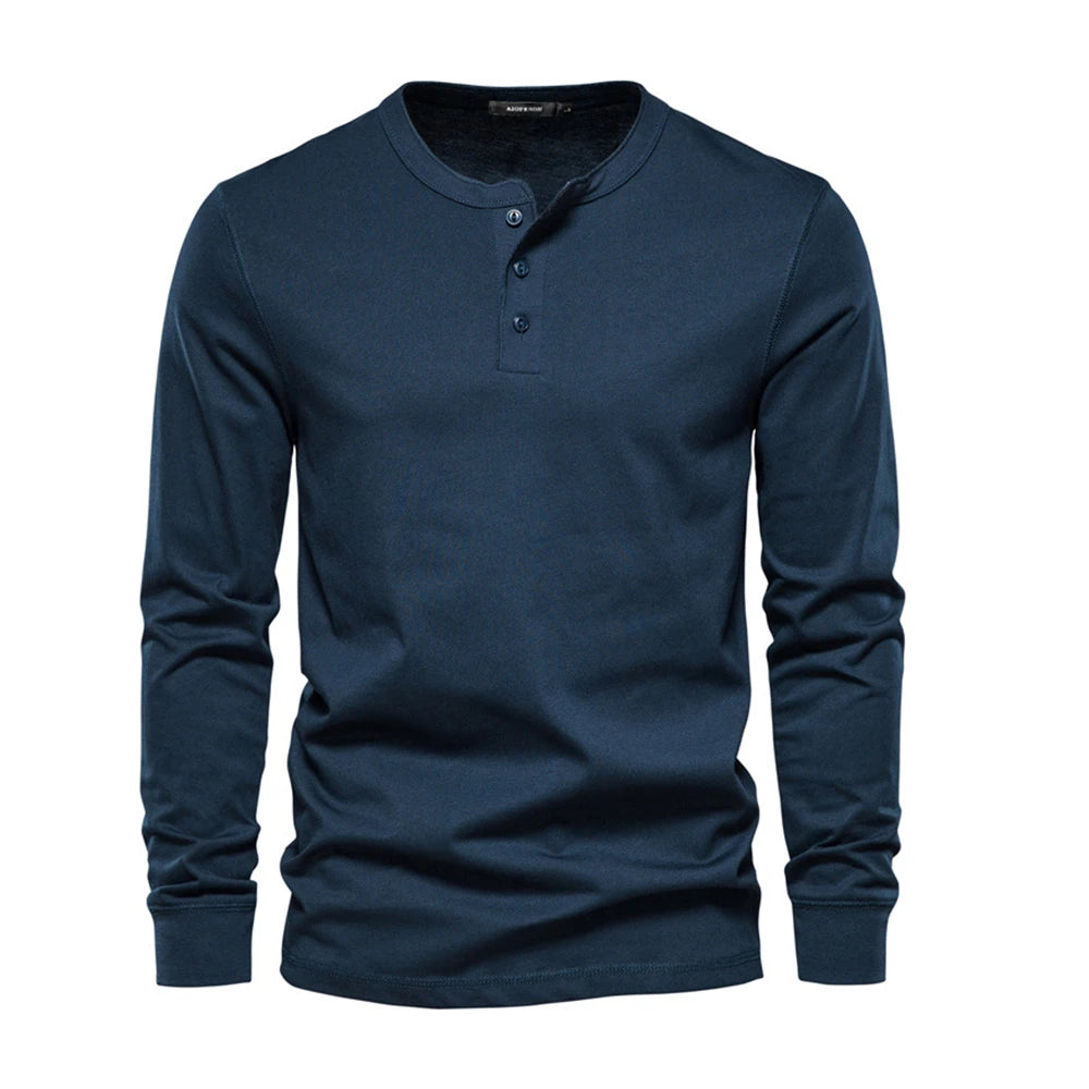 VARENO Henley-Sweatshirt