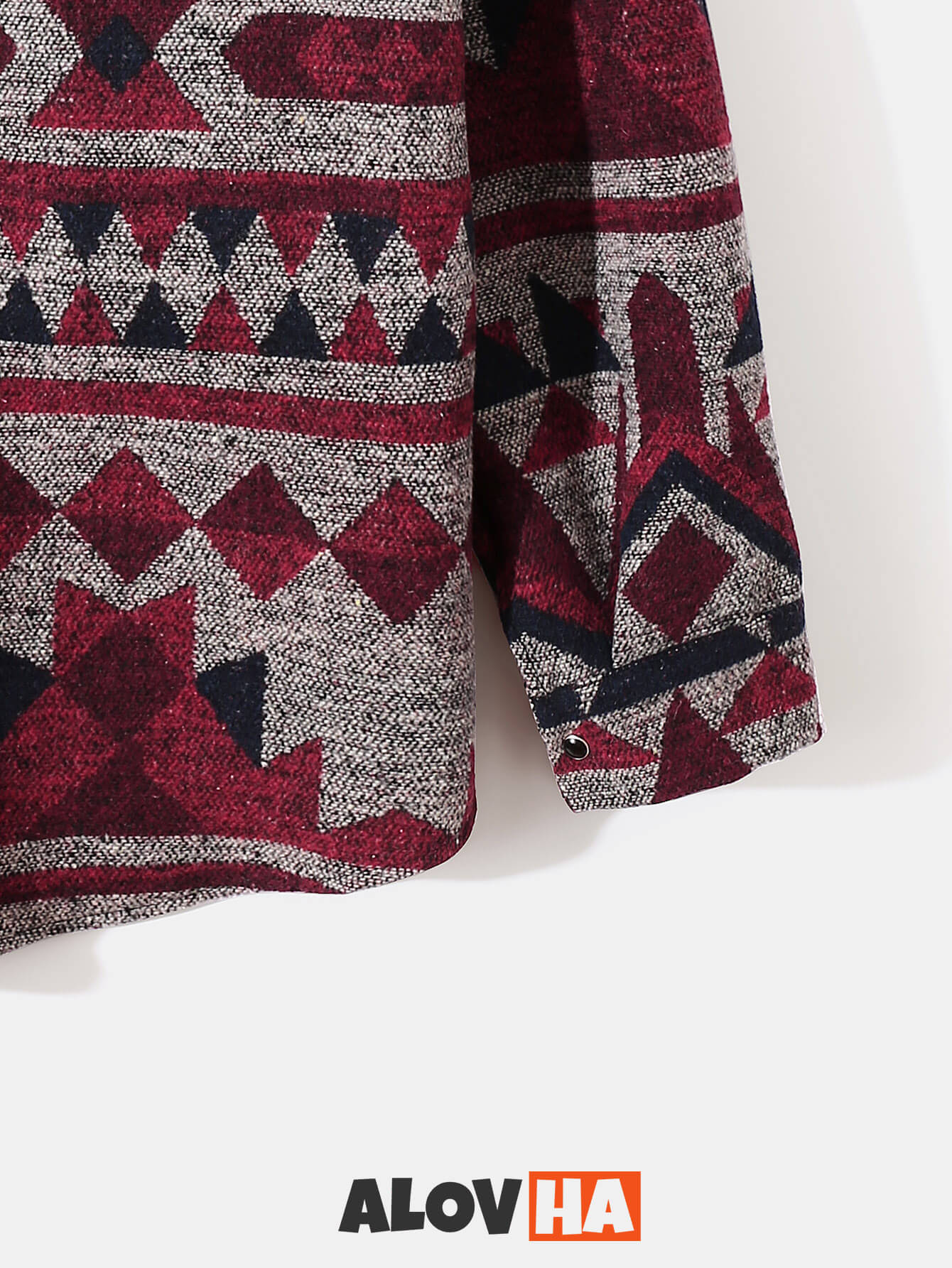VARENO Burgunder Hemdjacke