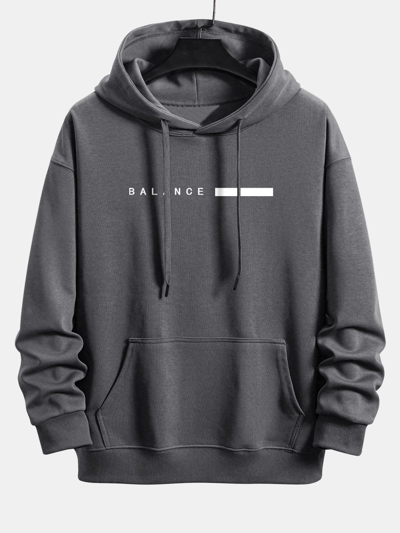 VARENO Relaxed Fit Hoodie mit Balance-Streifendruck