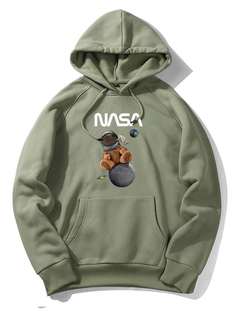 VARENO NASA Space Bear Kapuzenpullover
