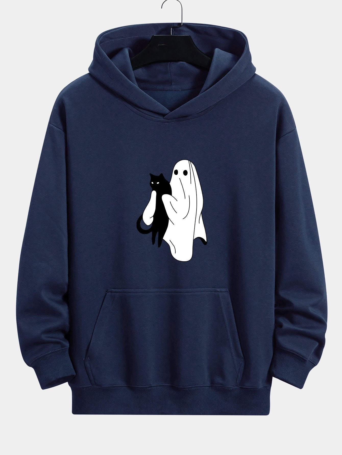 VAREN Kapuzenpullover mit schwarzer Katze