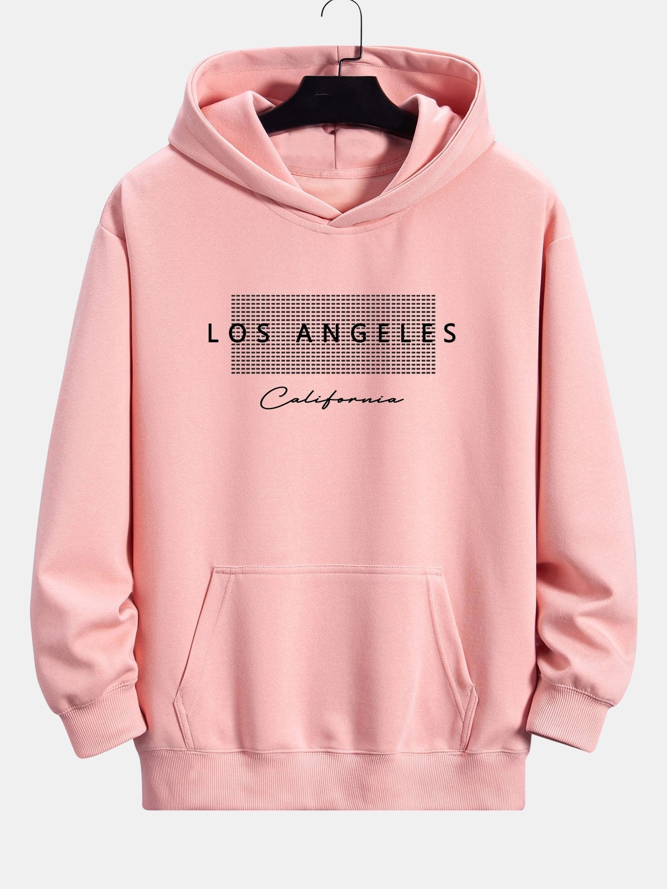 VARENO Los Angeles Karierter Hoodie