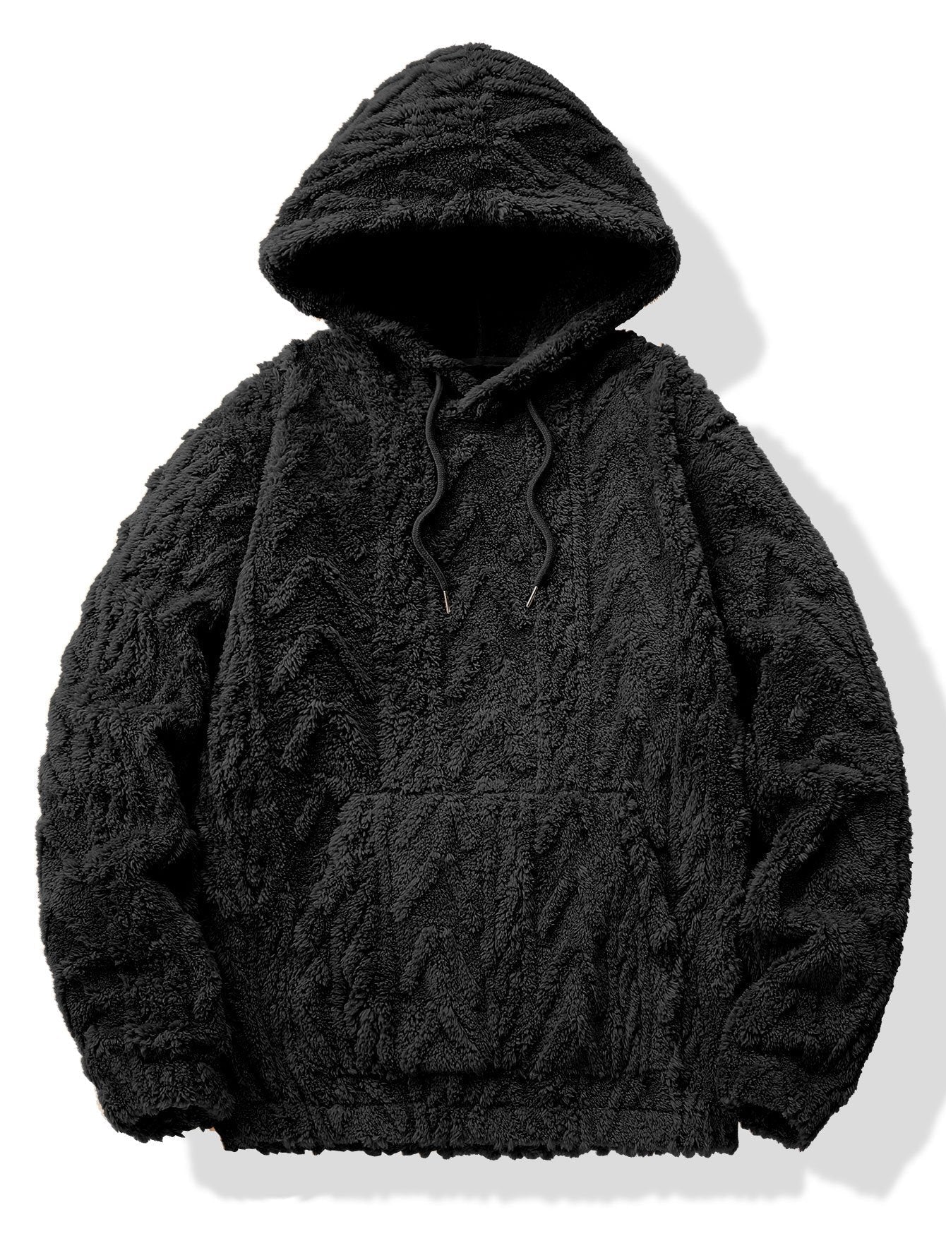 VARENO Geometrischer Jacquard-Hoodie