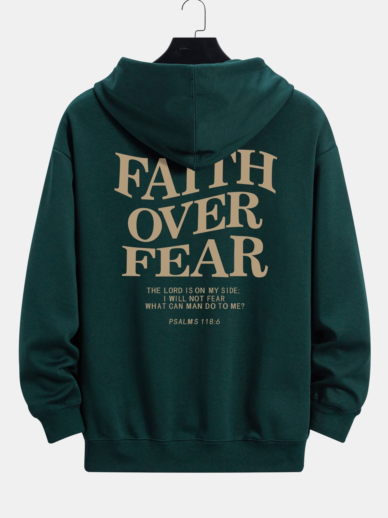 VARENO Kapuzenpullover „Glaube über Angst“