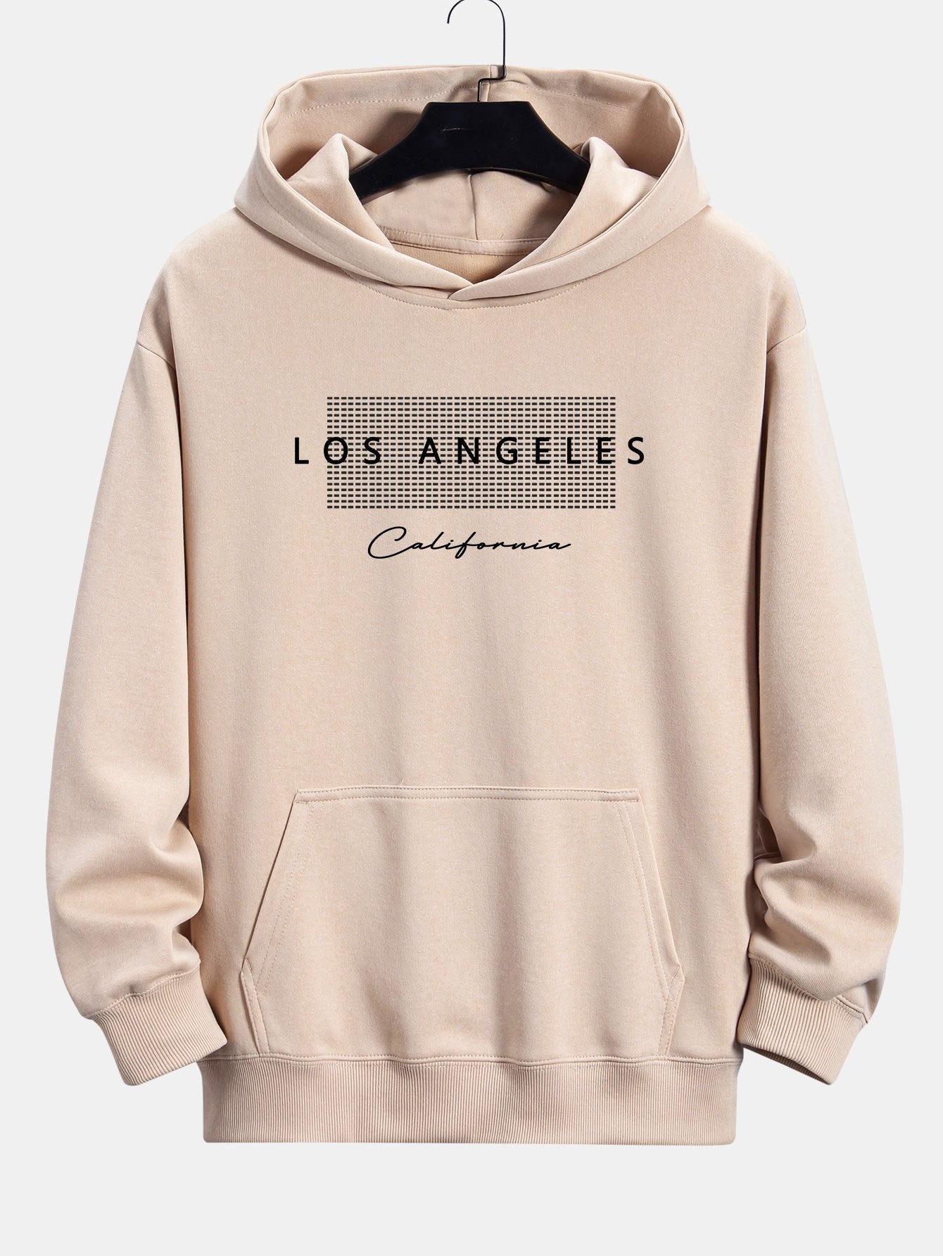 VARENO Los Angeles Karierter Hoodie