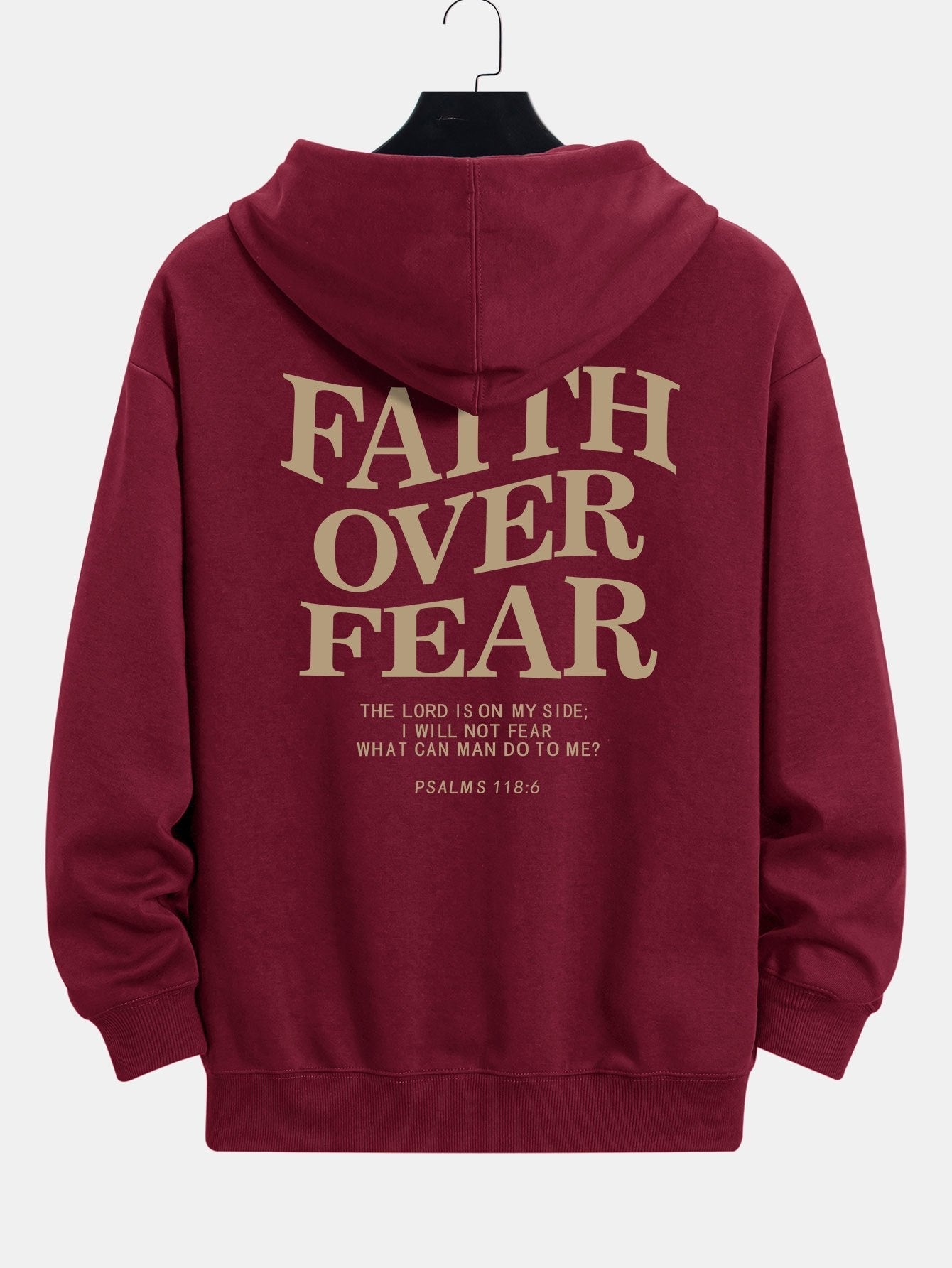 VARENO Kapuzenpullover „Glaube über Angst“