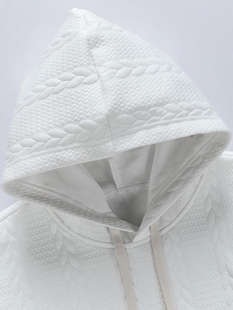 VARENO Weizen-Jacquard-Hoodie