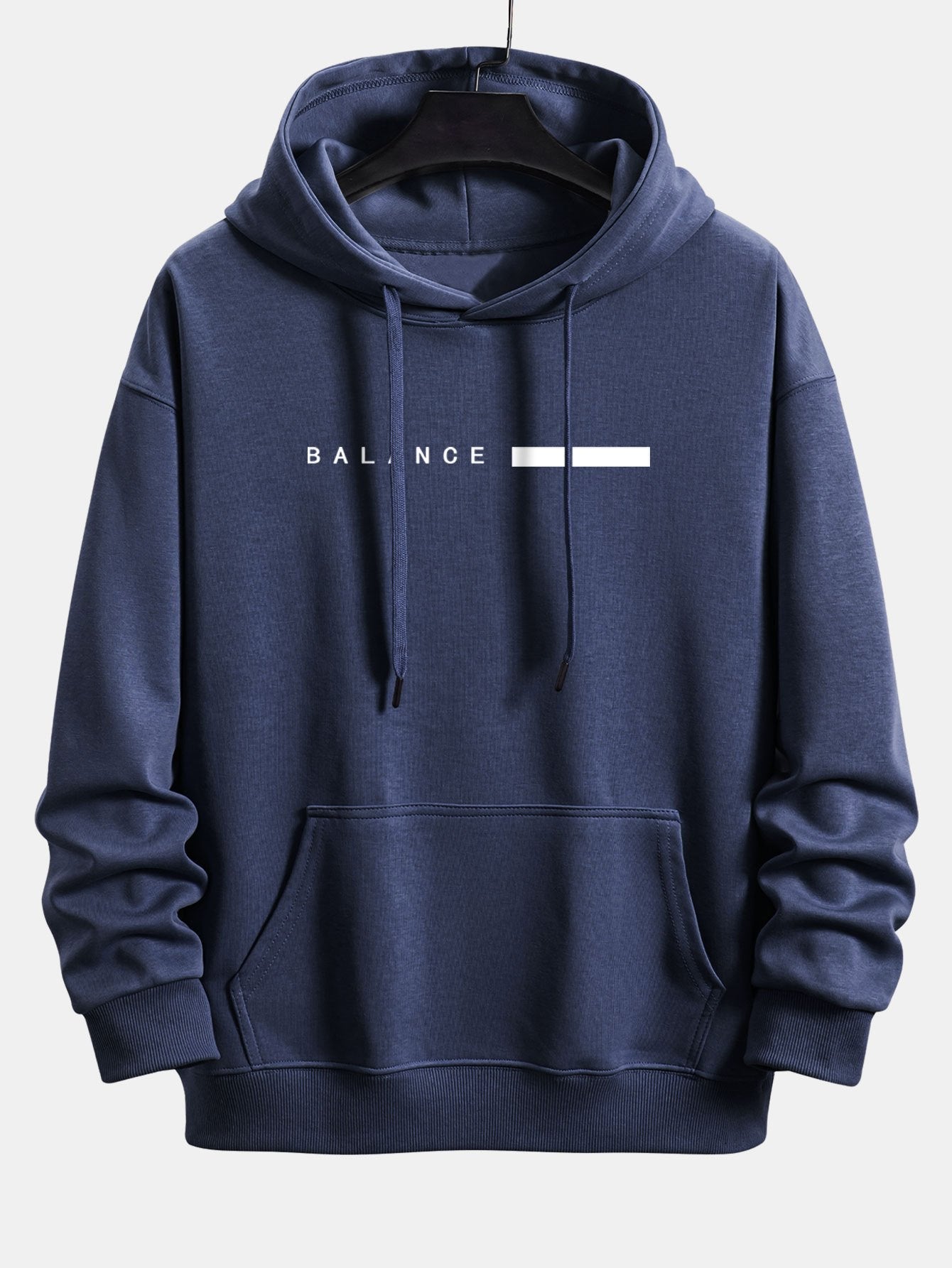 VARENO Relaxed Fit Hoodie mit Balance-Streifendruck