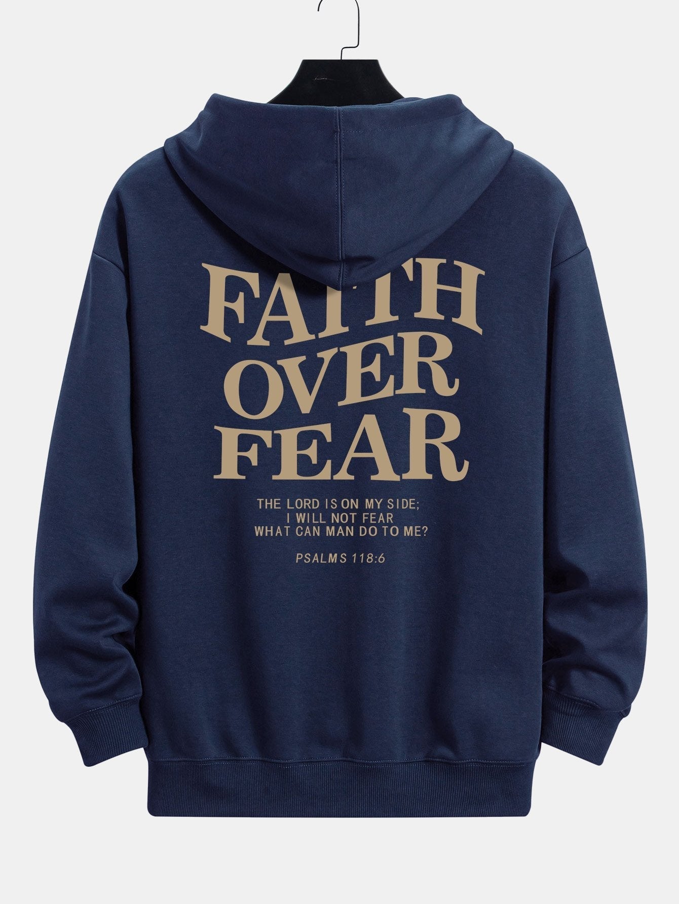 VARENO Kapuzenpullover „Glaube über Angst“