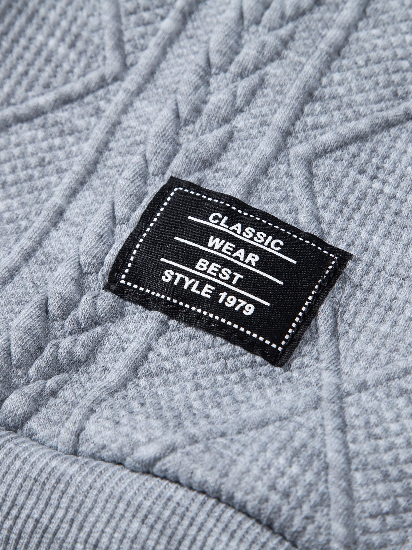 VARENO Geometrischer Hoodie