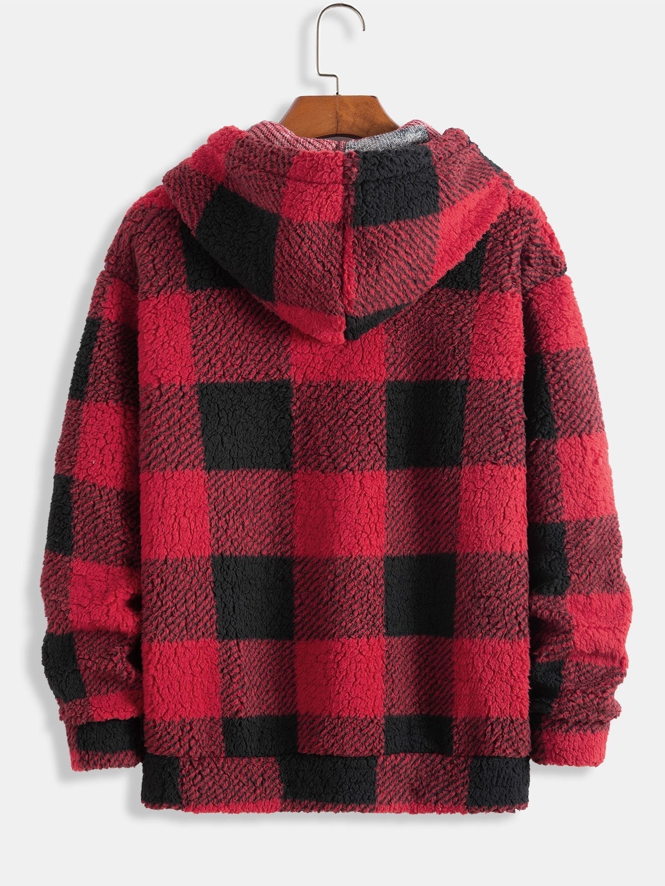 VARENO Kapuzenpullover mit Karomuster