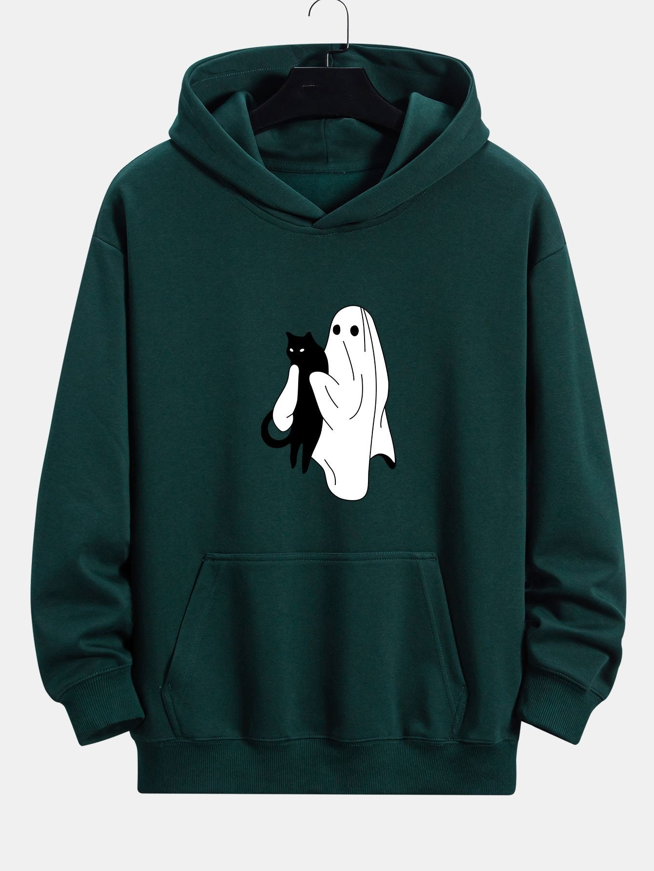 VAREN Kapuzenpullover mit schwarzer Katze
