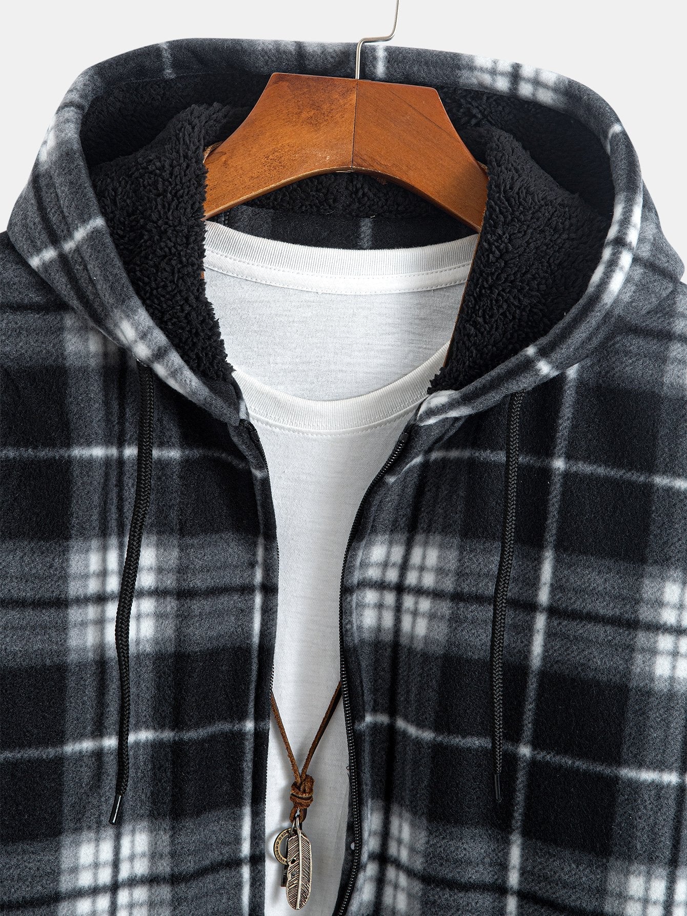 VARENO Karierte Hemdjacke