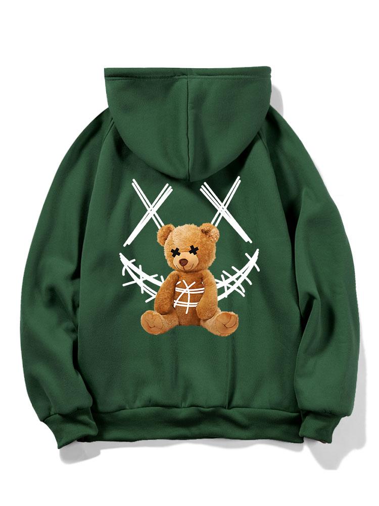 VARENO Smiley-Bär-Kapuzenpullover