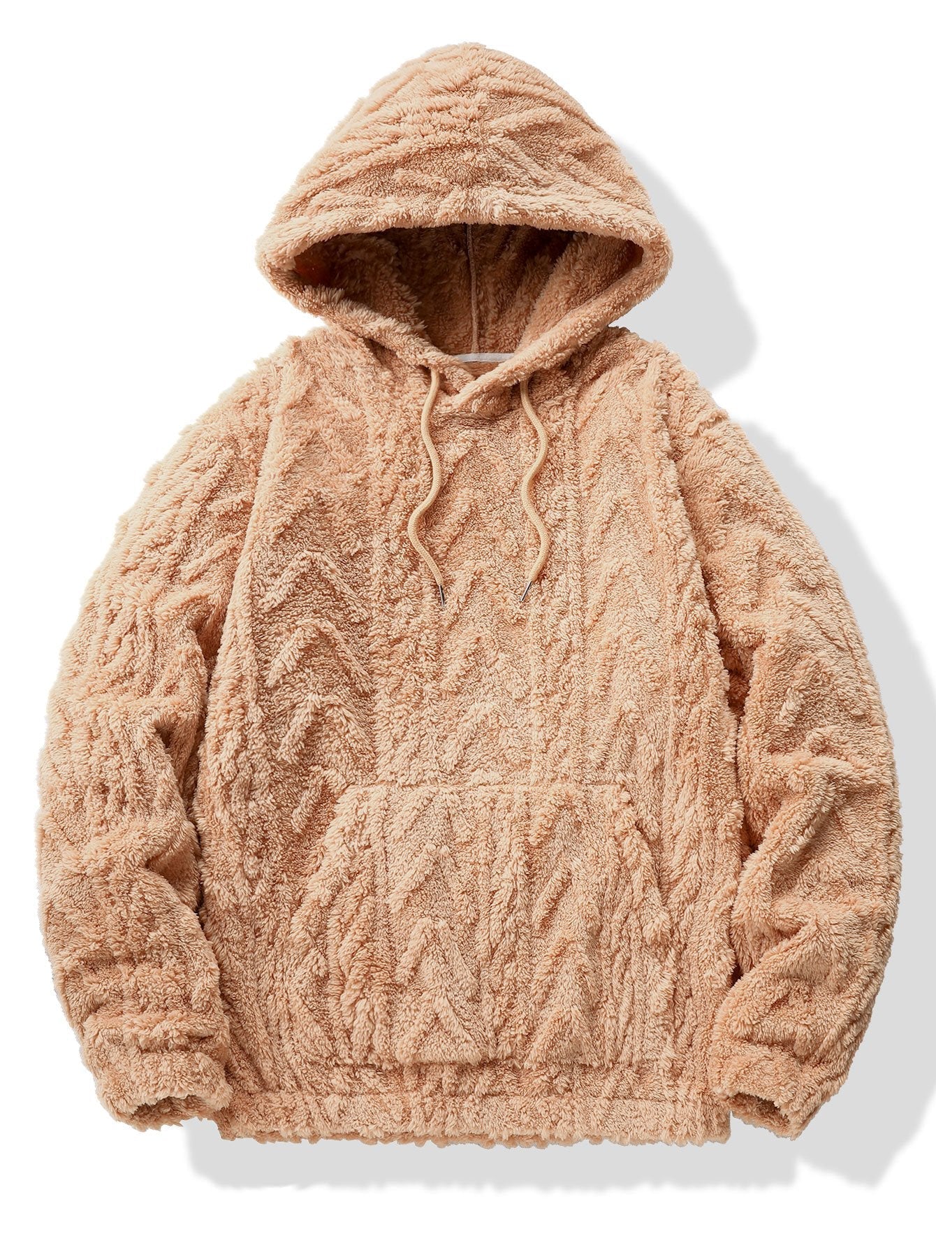 VARENO Geometrischer Jacquard-Hoodie
