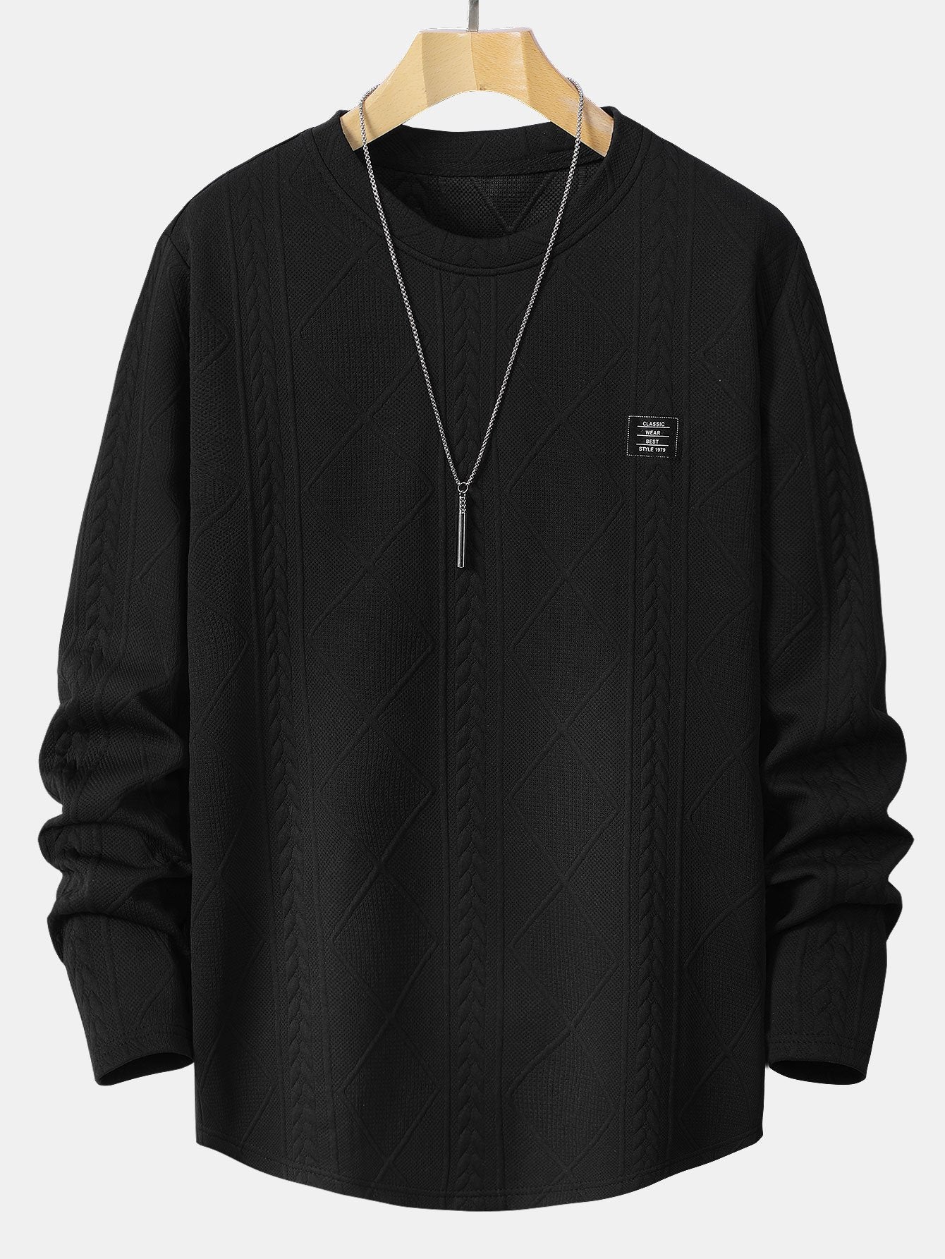 VARENO Geometrisches Sweatshirt
