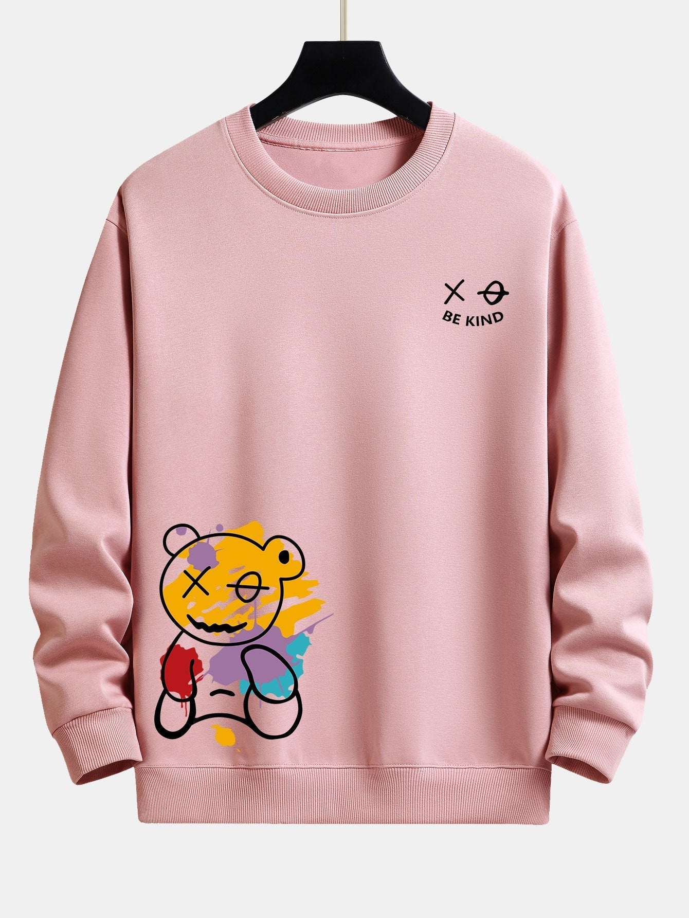 VARENO Sweatshirt mit Graffiti-Bär