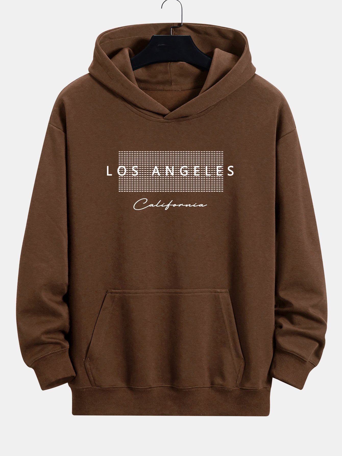 VARENO Los Angeles Karierter Hoodie