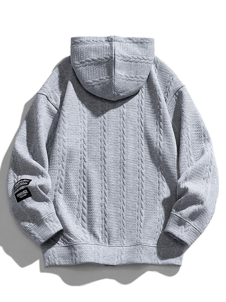 VARENO Weizen-Jacquard-Hoodie