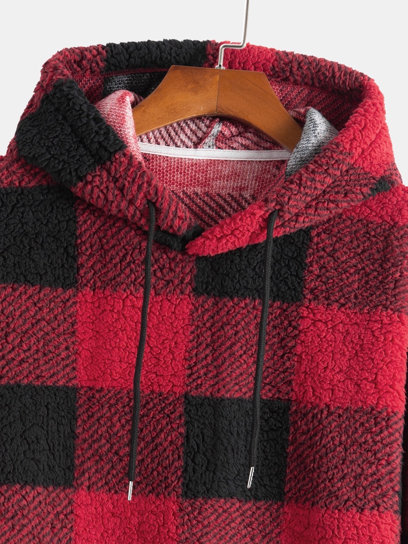 VARENO Kapuzenpullover mit Karomuster