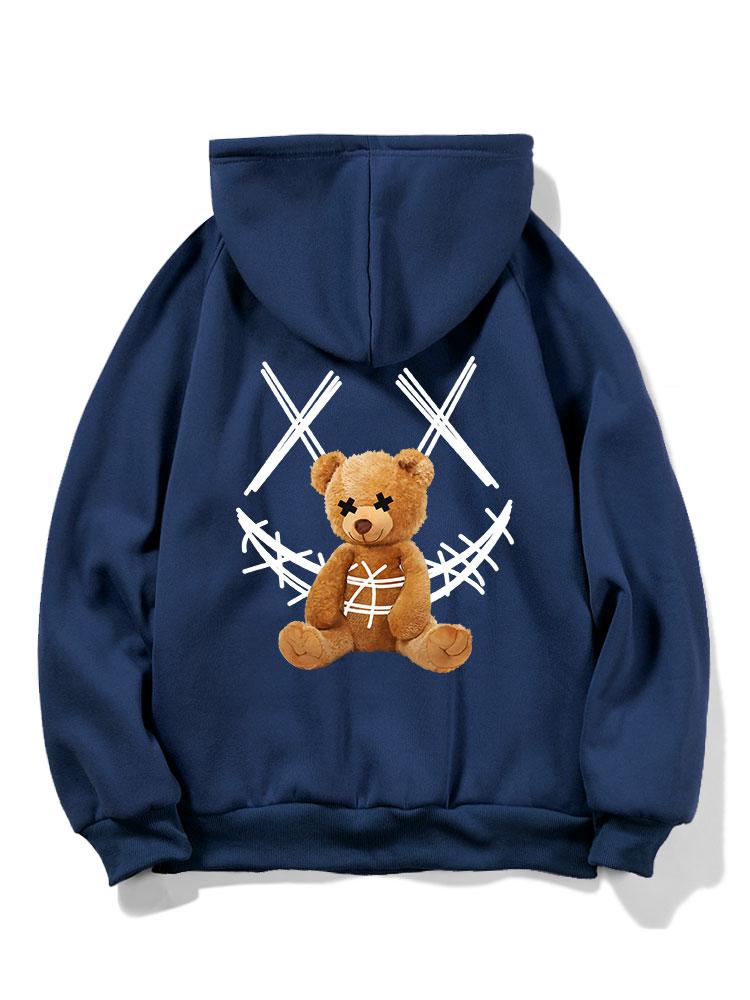 VARENO Smiley-Bär-Kapuzenpullover