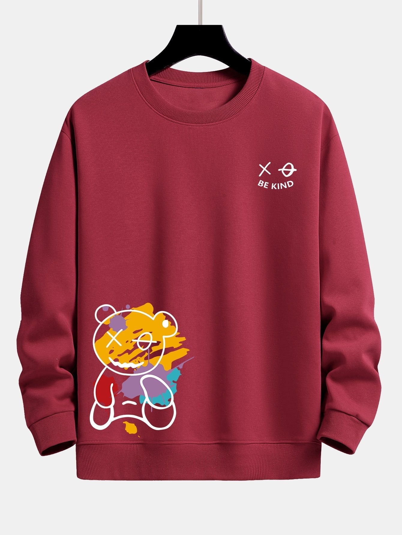 VARENO Sweatshirt mit Graffiti-Bär