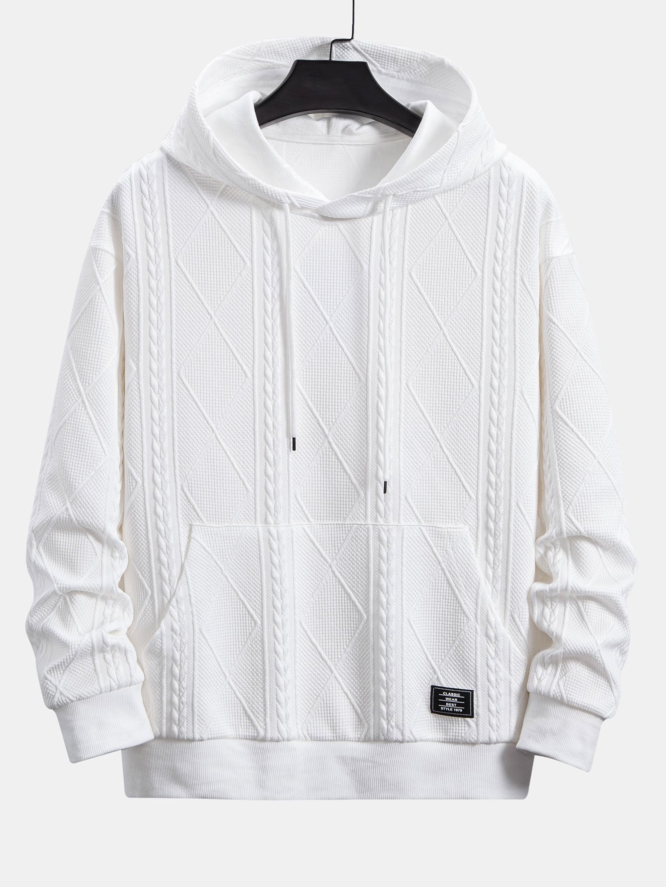 VARENO Geometrischer Hoodie