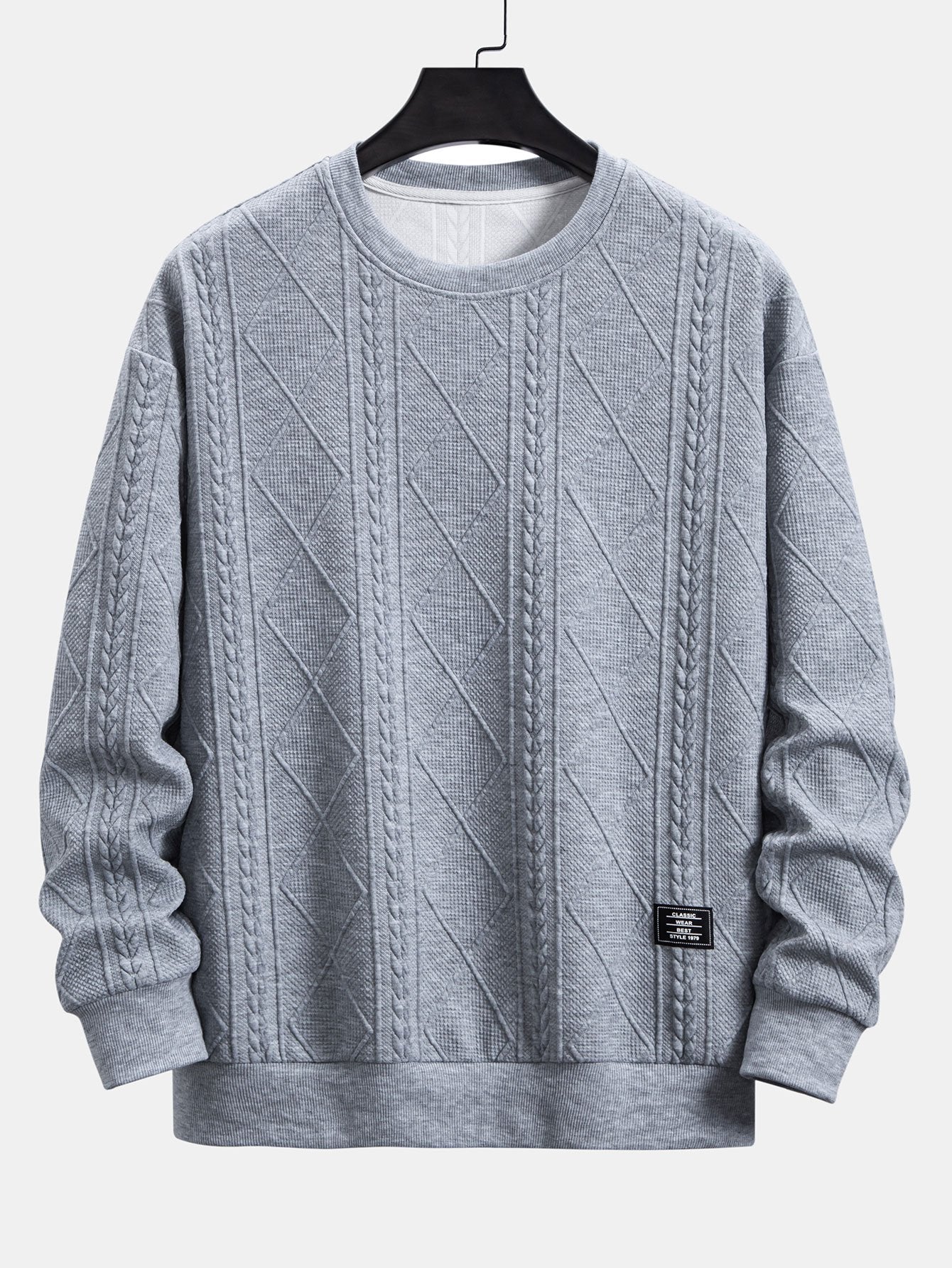 VARENO Fit Geometrisches Sweatshirt