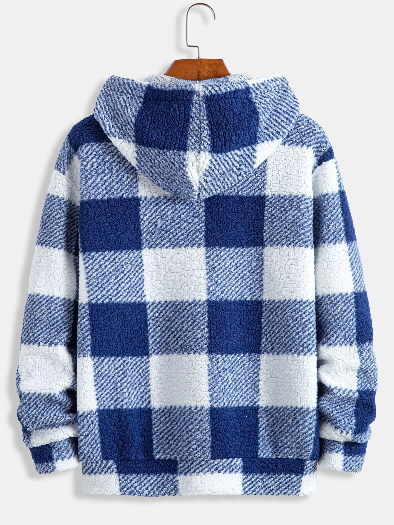 VARENO Kapuzenpullover mit Karomuster