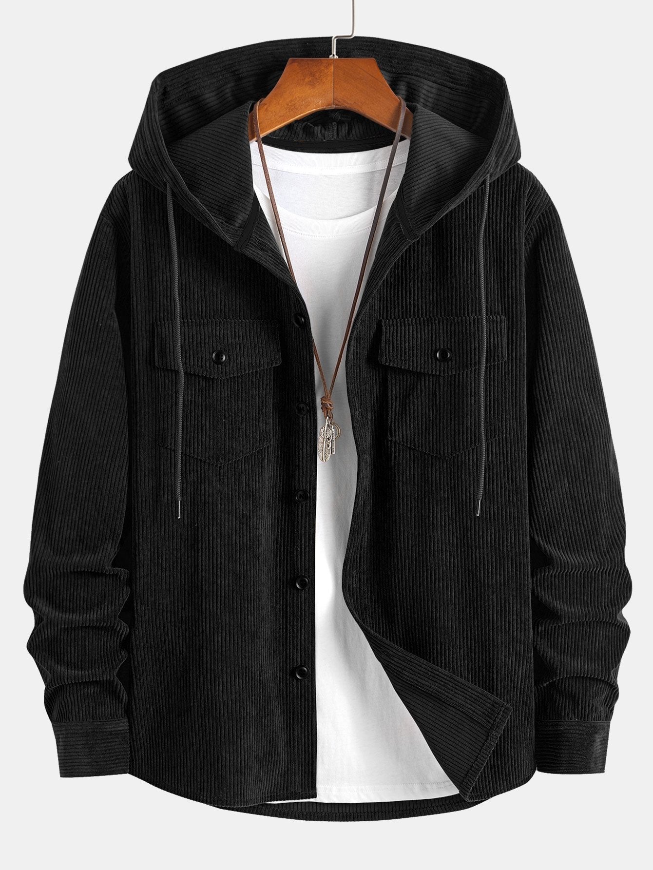 VARENO Cord-Hemdjacke