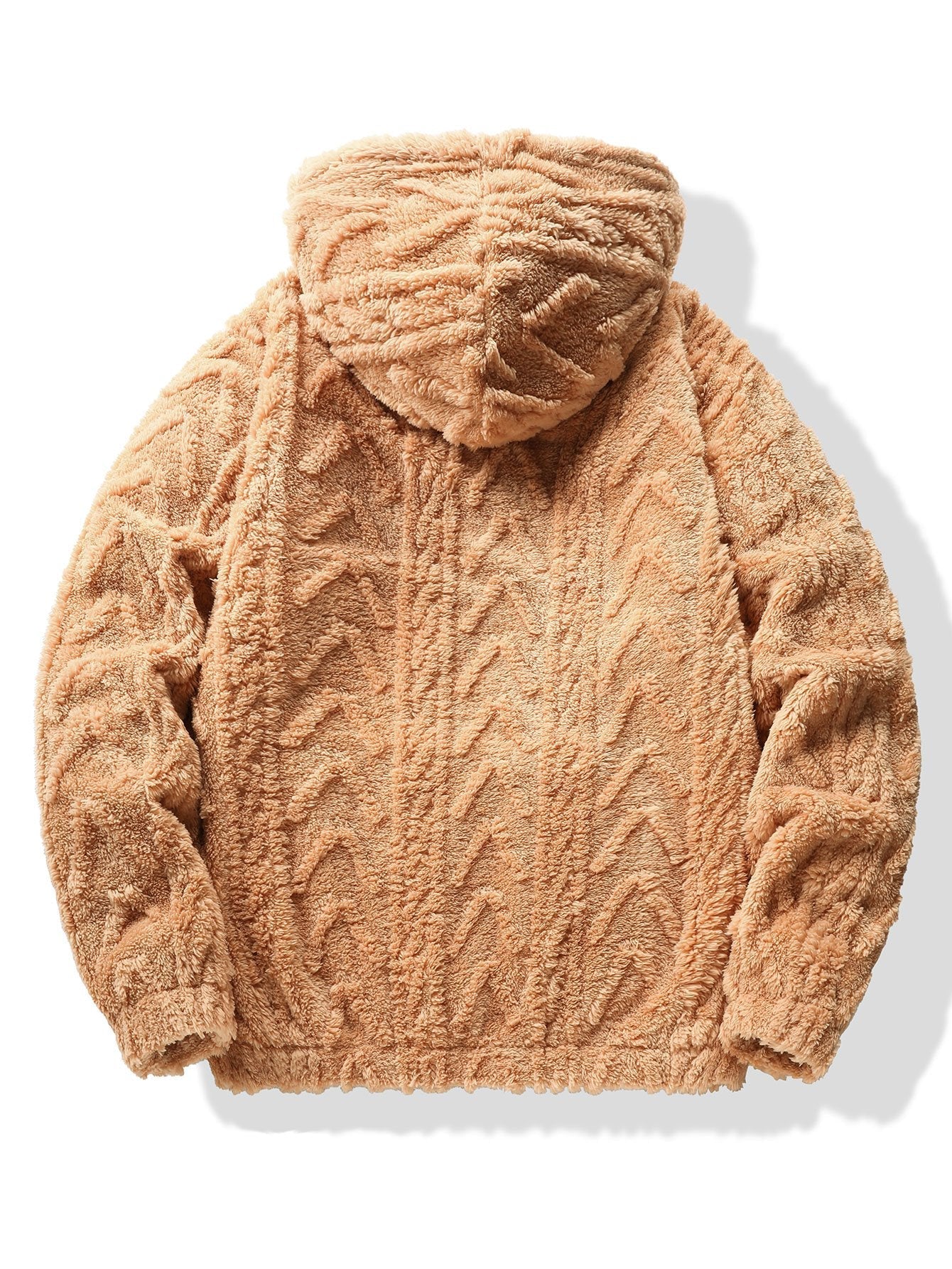 VARENO Geometrischer Jacquard-Hoodie