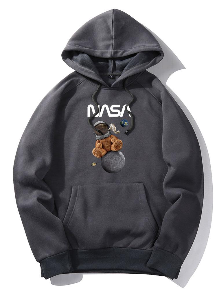 VARENO NASA Space Bear Kapuzenpullover
