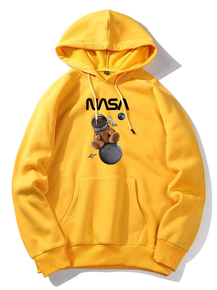 VARENO NASA Space Bear Kapuzenpullover