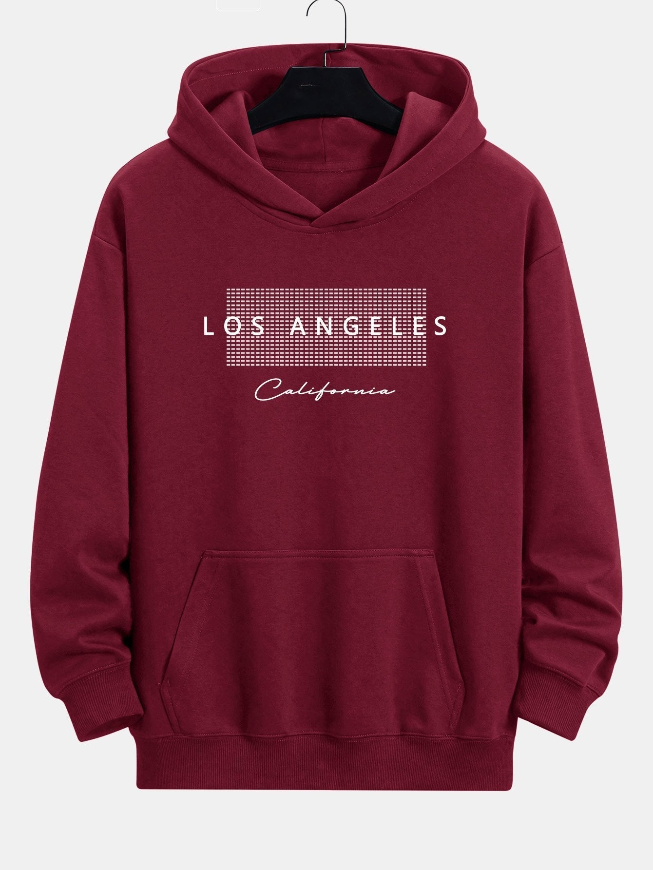 VARENO Los Angeles Karierter Hoodie
