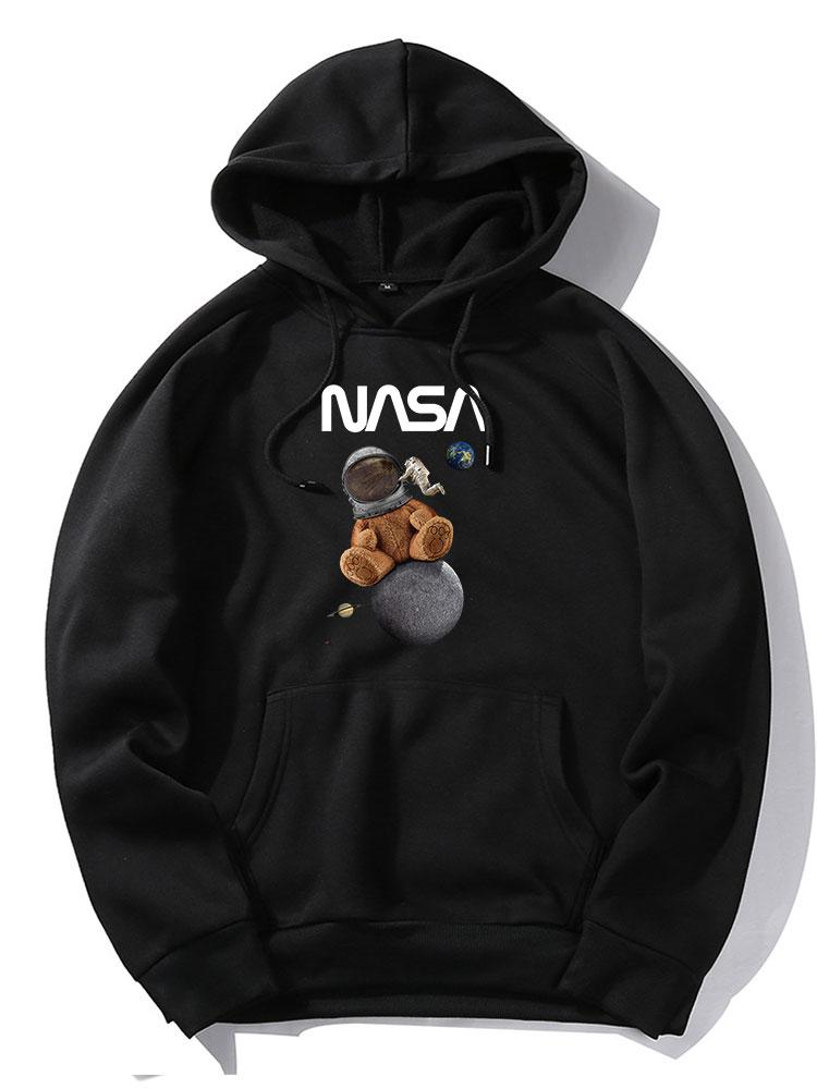 VARENO NASA Space Bear Kapuzenpullover
