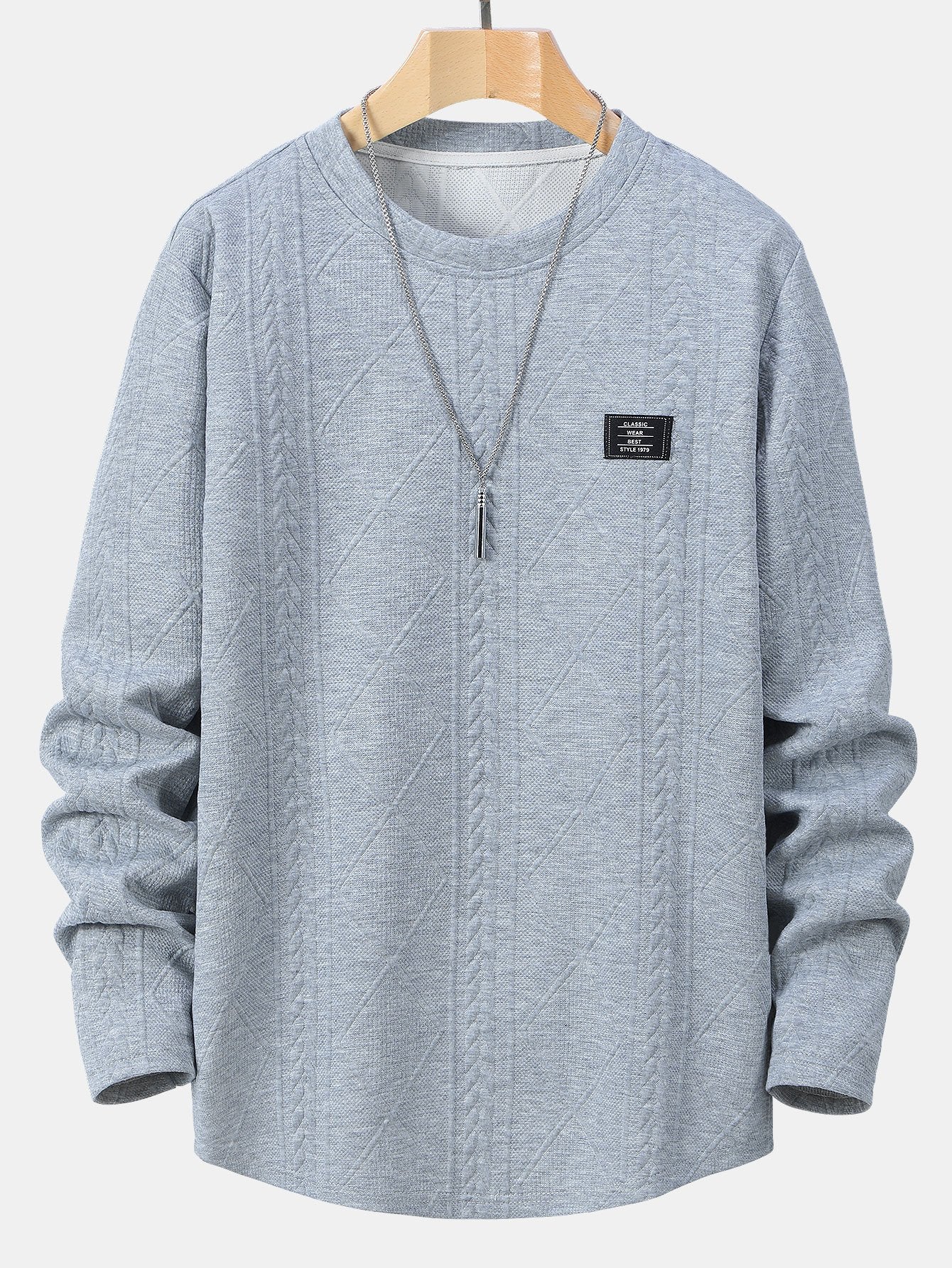VARENO Geometrisches Sweatshirt