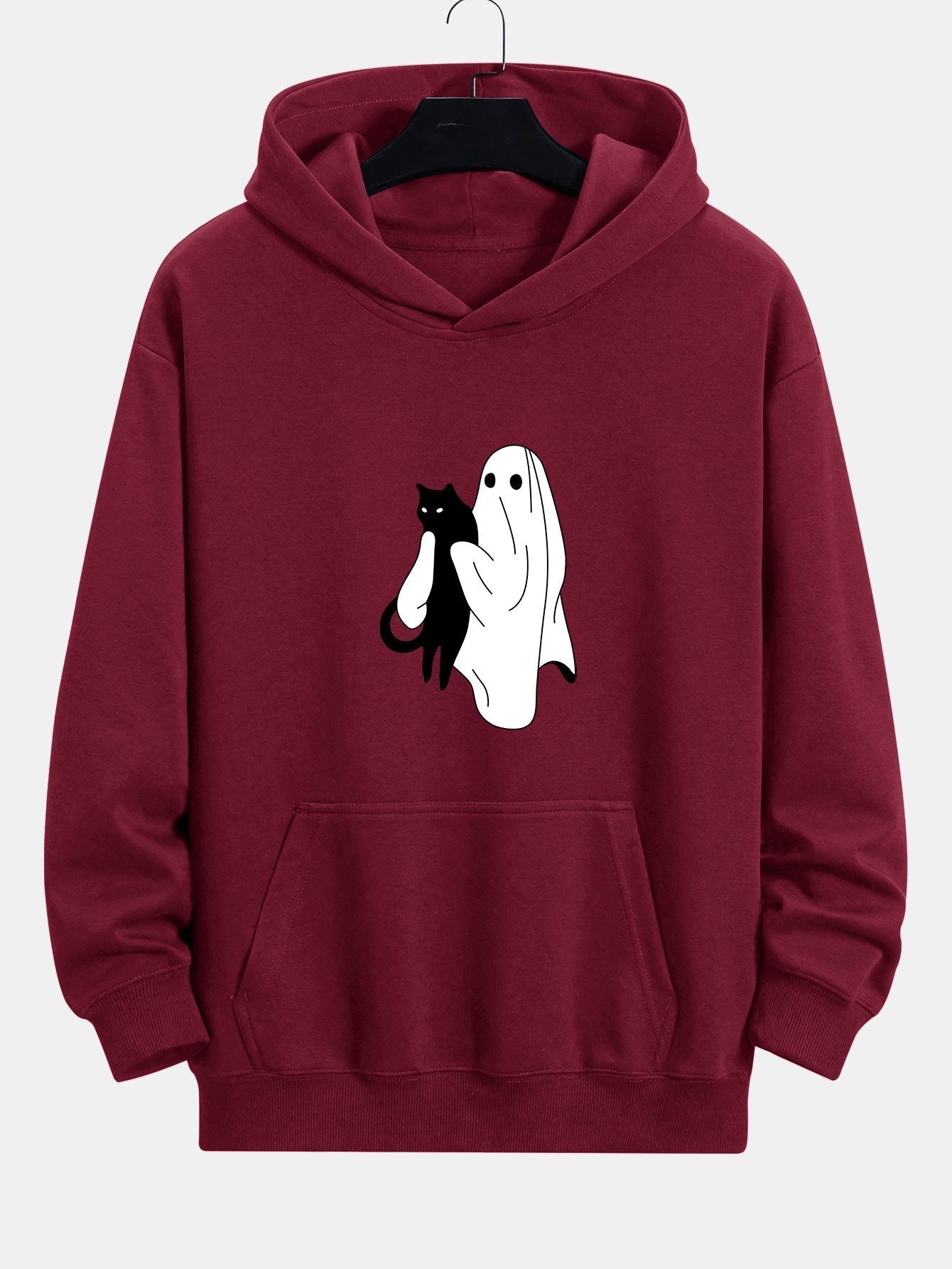 VAREN Kapuzenpullover mit schwarzer Katze