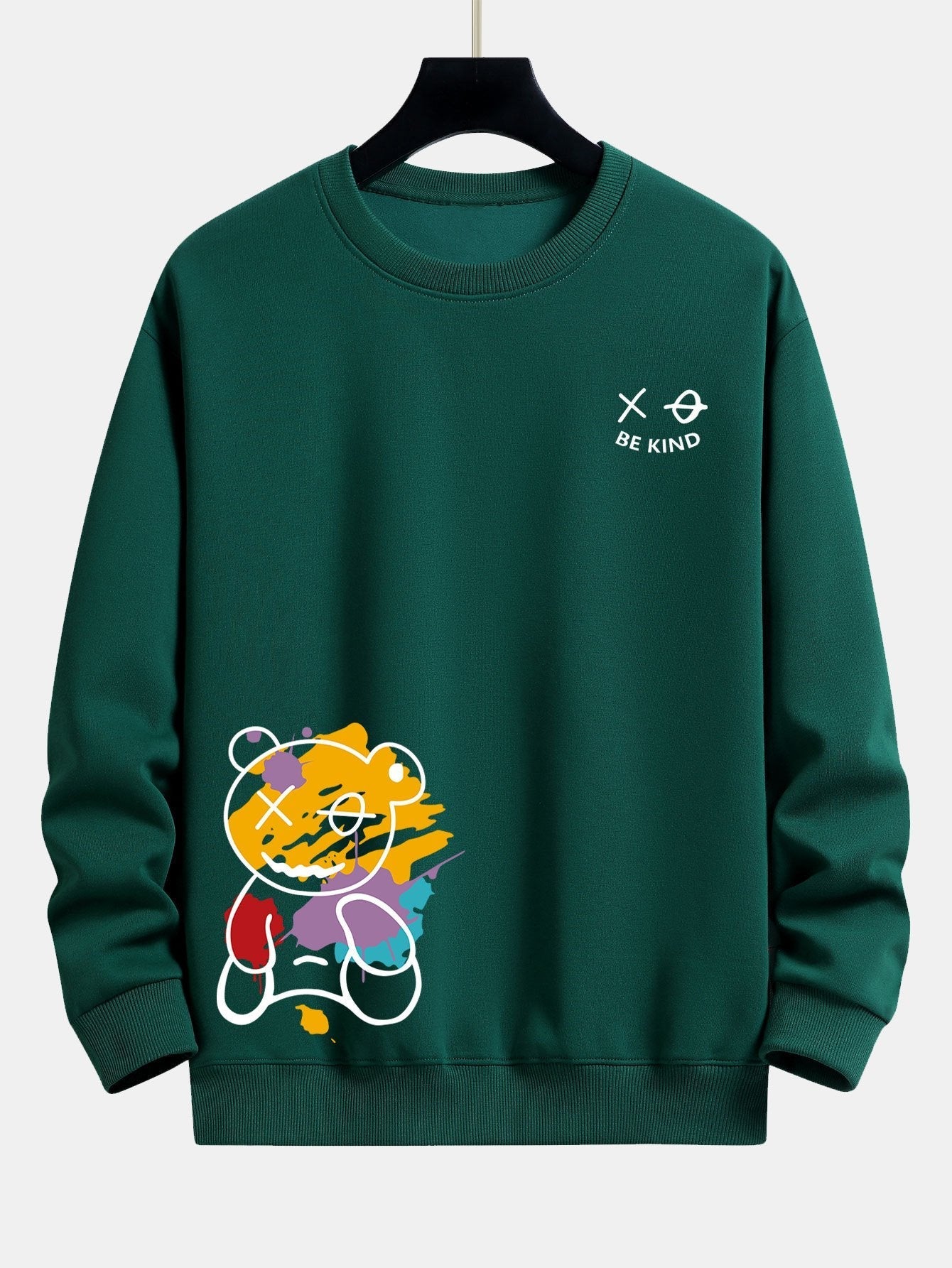 VARENO Sweatshirt mit Graffiti-Bär