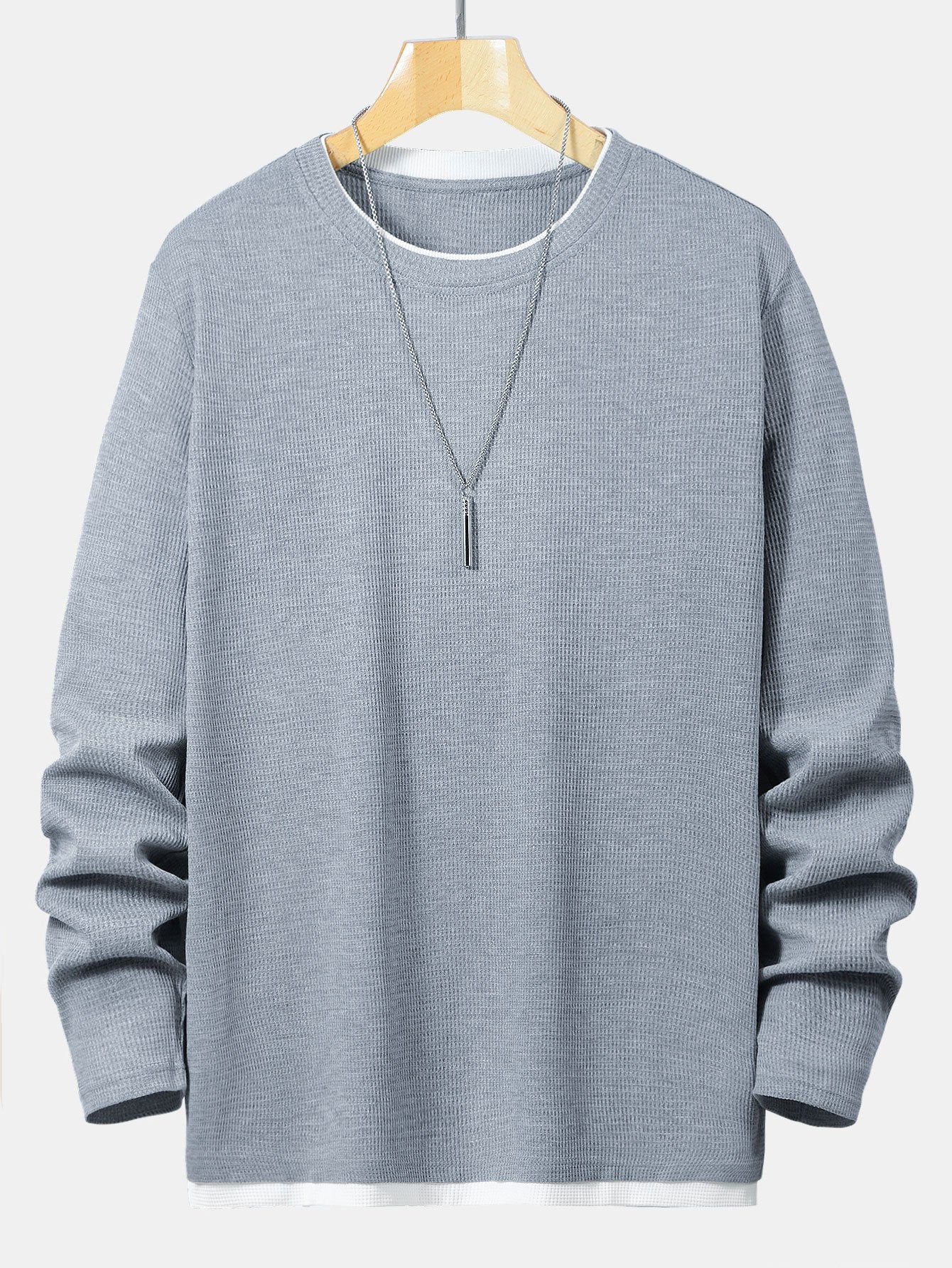 VARENO Waffel-Sweatshirt